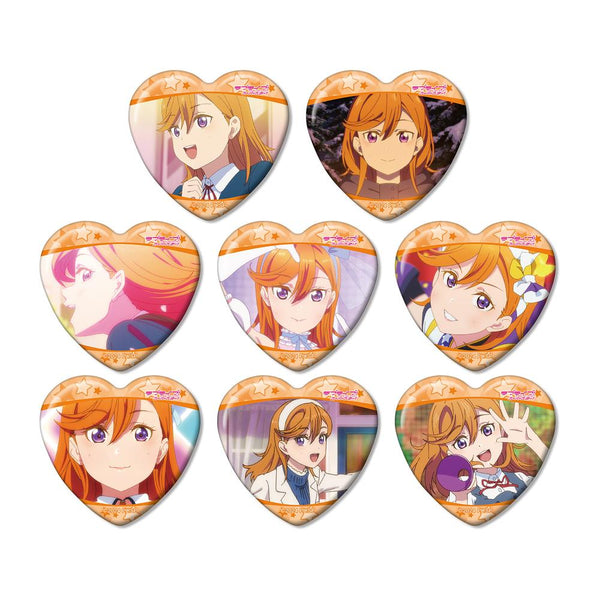 『ラブライブ!スーパースター!!』トレーディング 澁谷かのんオンリー 場面写ハート型缶バッジ(単位/BOX)